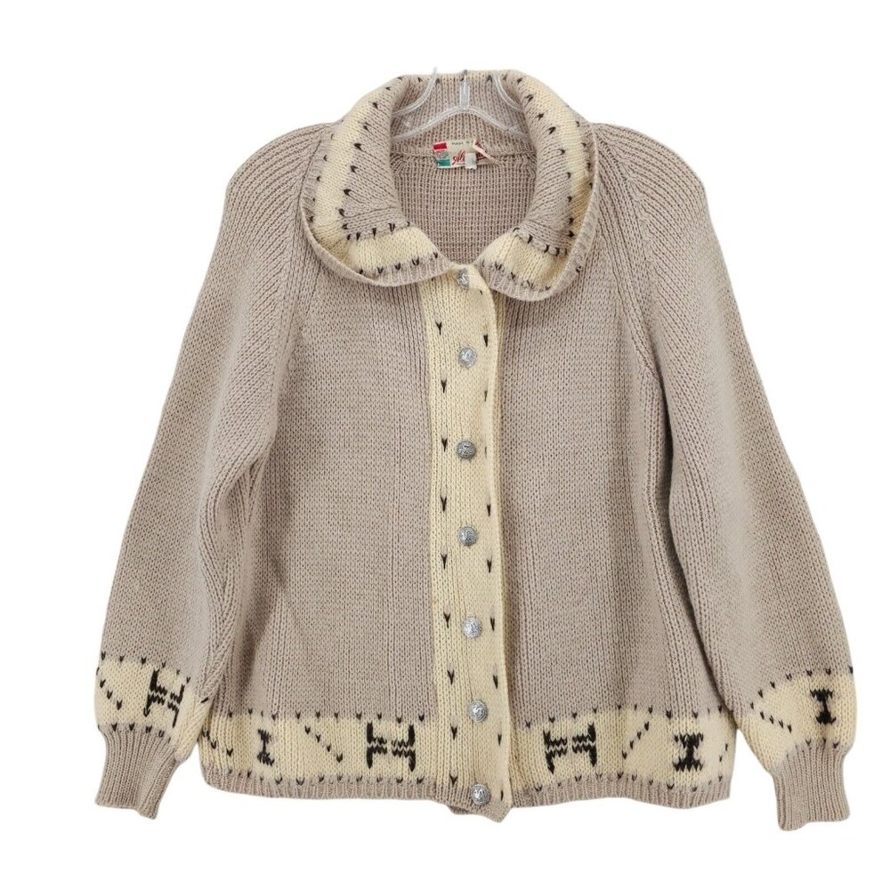 Vintage Alexander's Sweater Cardigan Made in ITALY Size 36